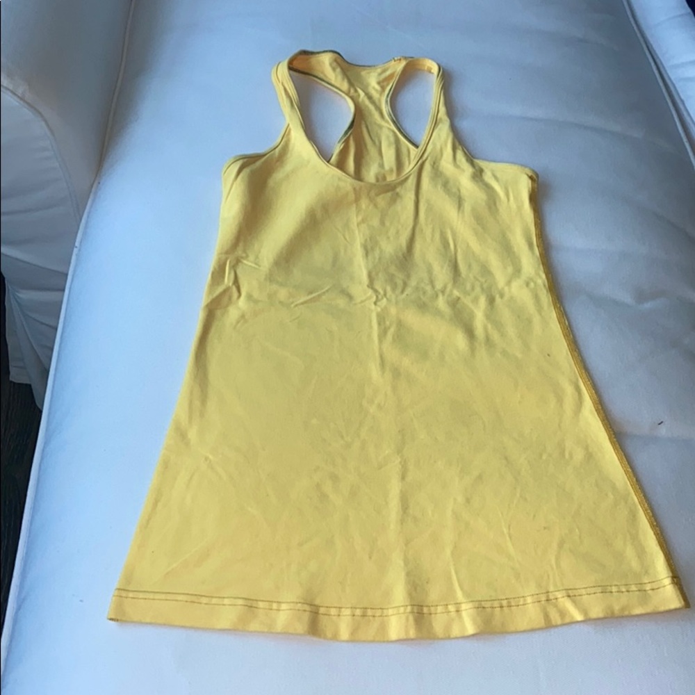 Lululemon yellow tank top